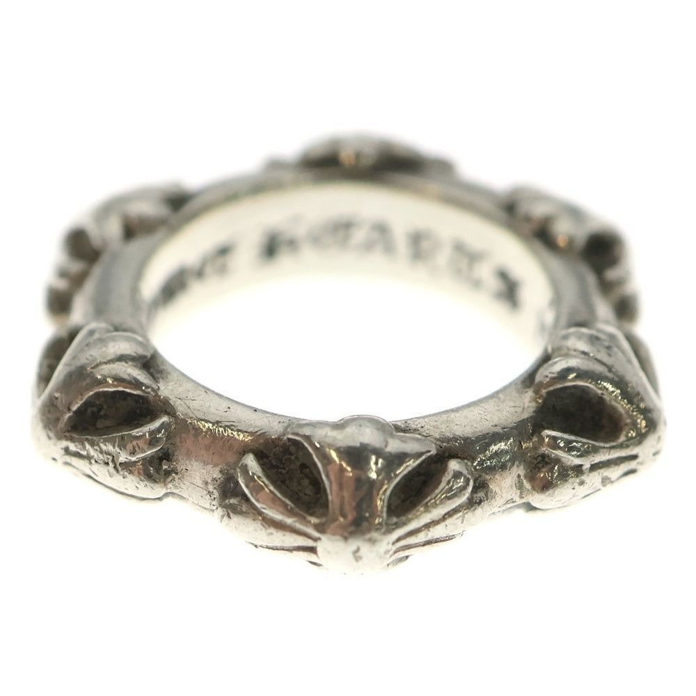 CHROME HEARTS(クロムハーツ) CROSS BAND クロスバンド シルバーリング レディース