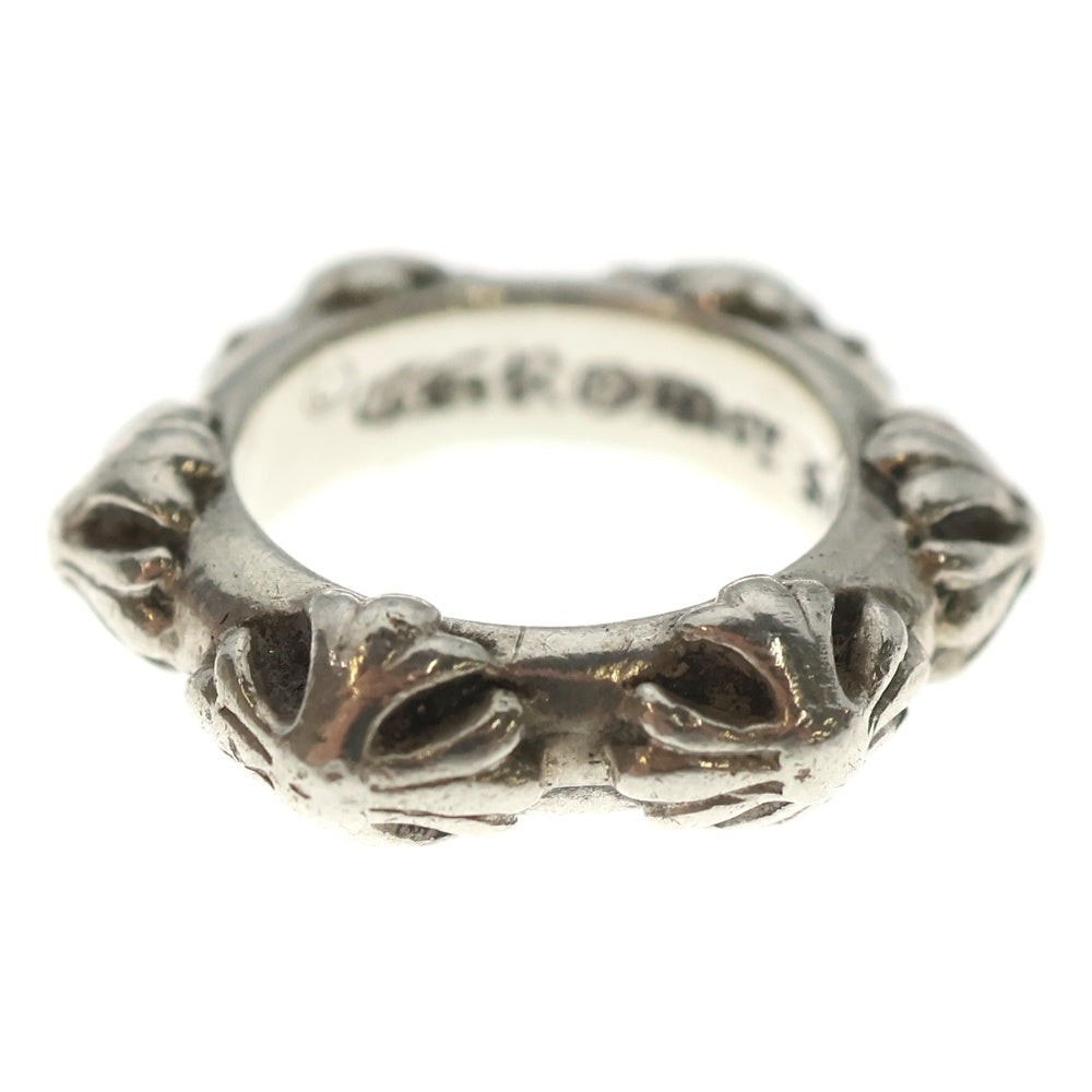 CHROME HEARTS(クロムハーツ) CROSS BAND クロスバンド シルバーリング レディース