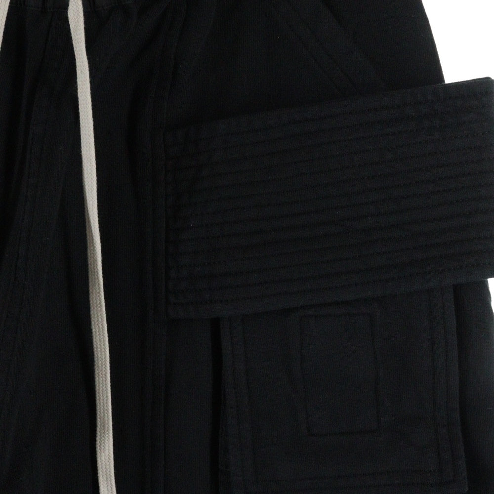 Rick Owens DRKSHDW(リックオウエンス ダークシャドウ) CREATCH CARGO DRAWSTRING クリーチカーゴ ドローストリングパンツ ブラック