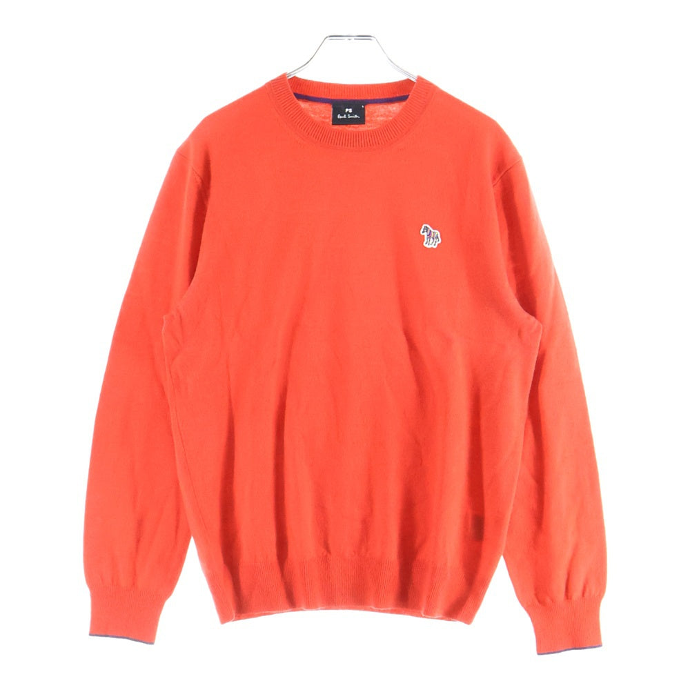 Paul Smith(ポールスミス) フロントワンポイント刺繍 長袖ニット レッド PY-1C-89596