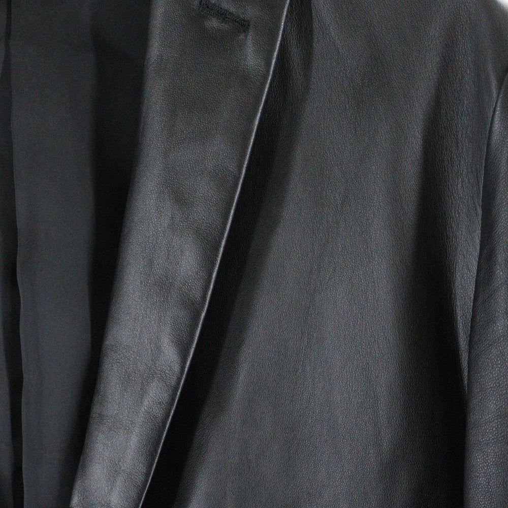 JOSEPH(ジョセフ) ラムレザー 2B デーラードジャケット ブラック