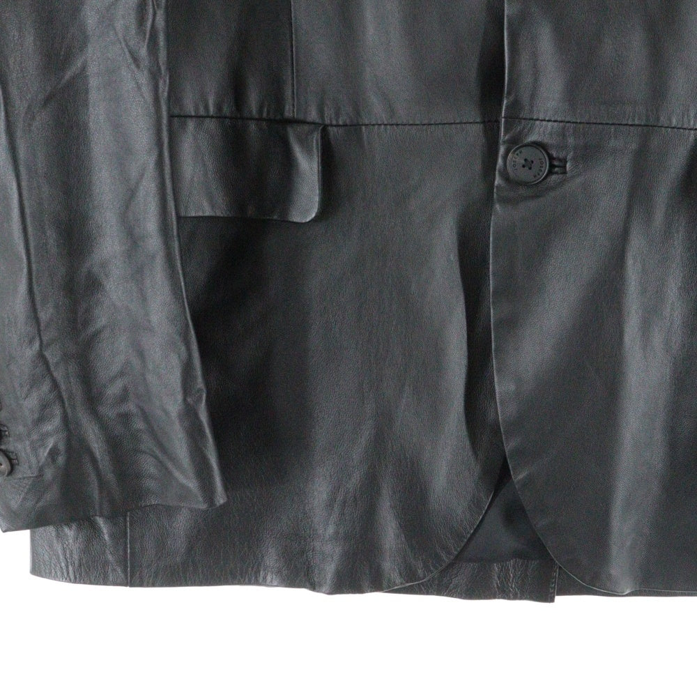 JOSEPH(ジョセフ) ラムレザー 2B デーラードジャケット ブラック