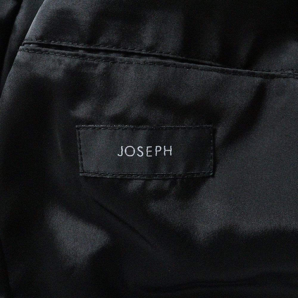 JOSEPH(ジョセフ) ラムレザー 2B デーラードジャケット ブラック