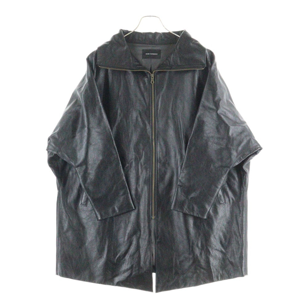 ERIKO YAMAGUCHI (エリコヤマグチ) LEATHER ZIPUP COAT レザー ジップアップ コート
