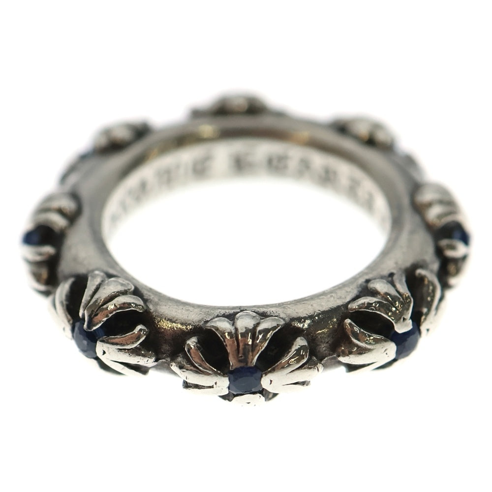 CHROME HEARTS(クロムハーツ) CROSS BAND SAP クロスバンド サファイアシルバーリング