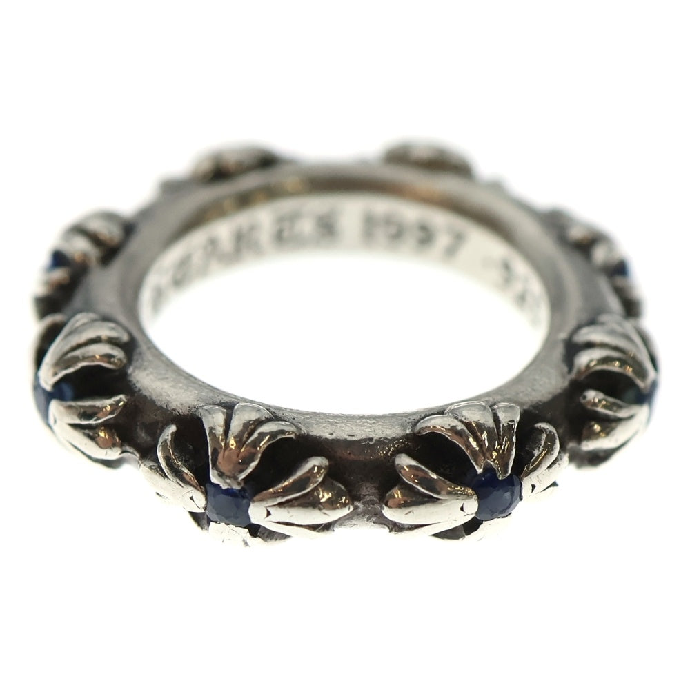CHROME HEARTS(クロムハーツ) CROSS BAND SAP クロスバンド サファイアシルバーリング