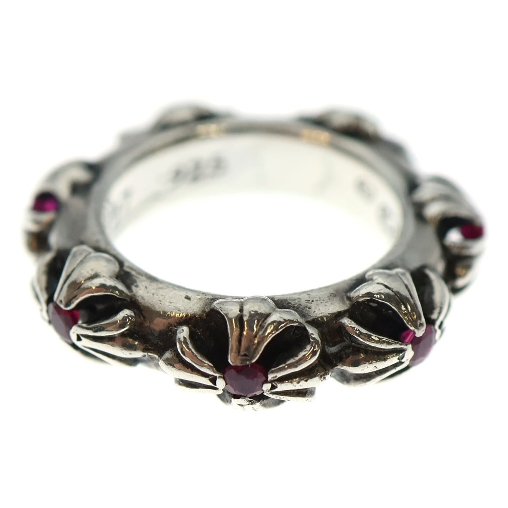 CHROME HEARTS(クロムハーツ) CROSS BAND RUBY クロスバンド ルビーシルバーリング