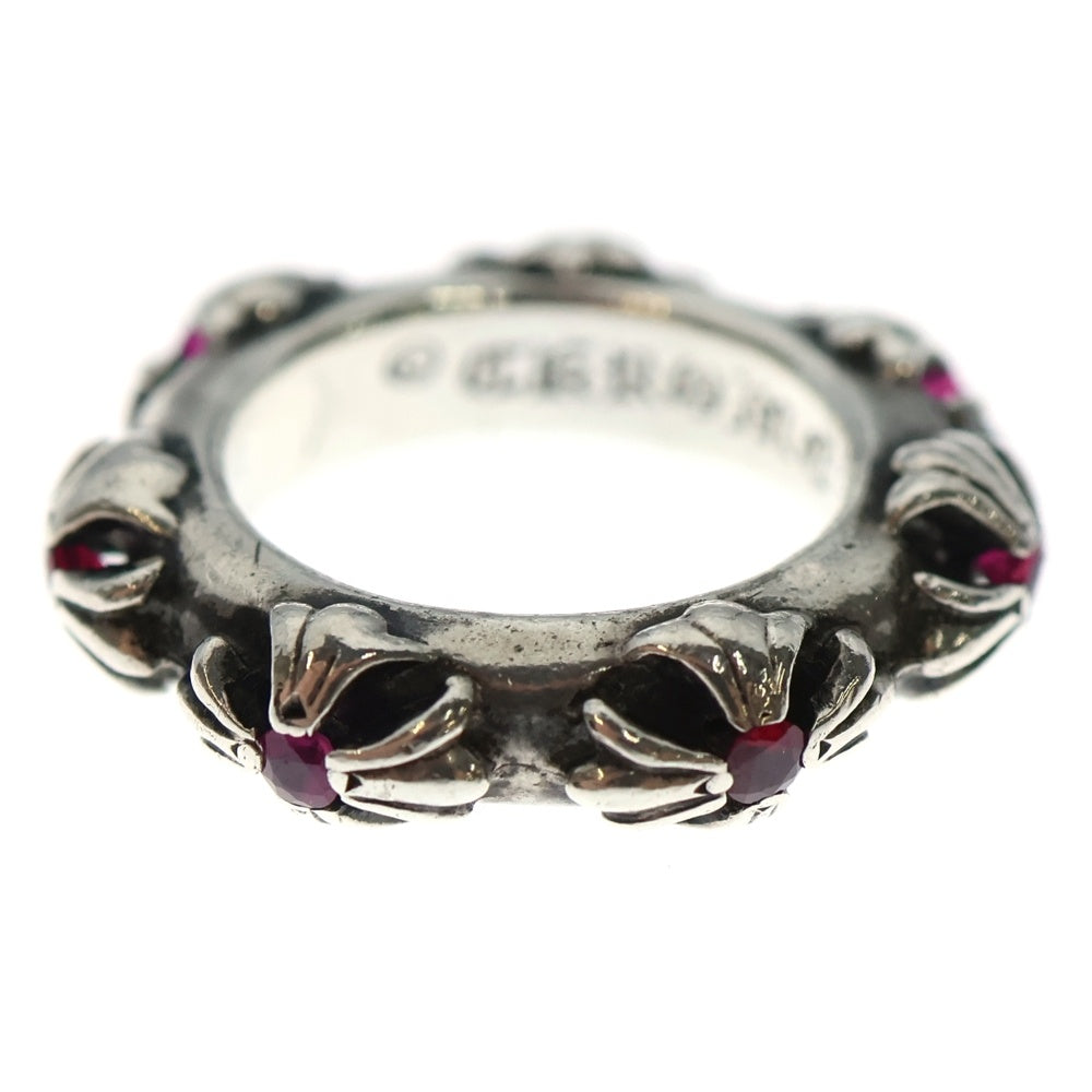 CHROME HEARTS(クロムハーツ) CROSS BAND RUBY クロスバンド ルビーシルバーリング