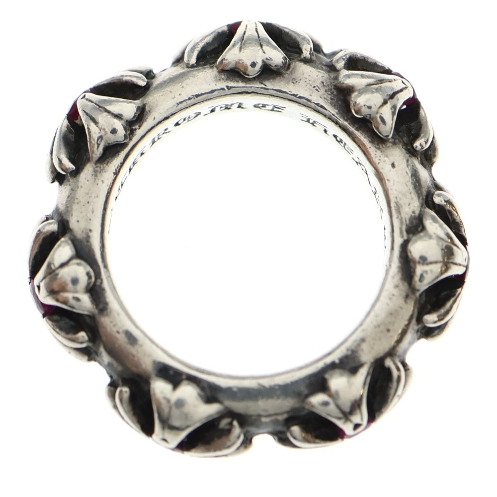 CHROME HEARTS(クロムハーツ) CROSS BAND RUBY クロスバンド ルビーシルバーリング