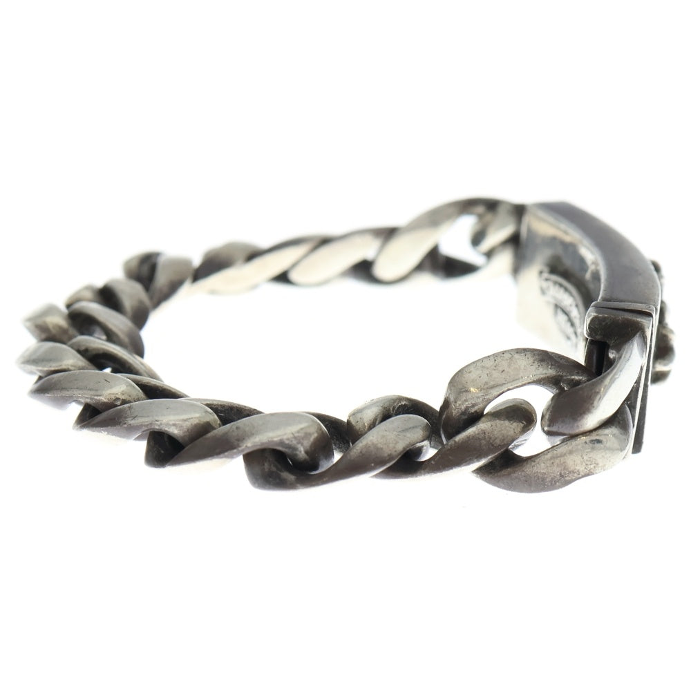 CHROME HEARTS(クロムハーツ) ID FLORAL CRS フローラルクロスIDクラシックリンク ブレスレット 13LINK シルバー BCA164