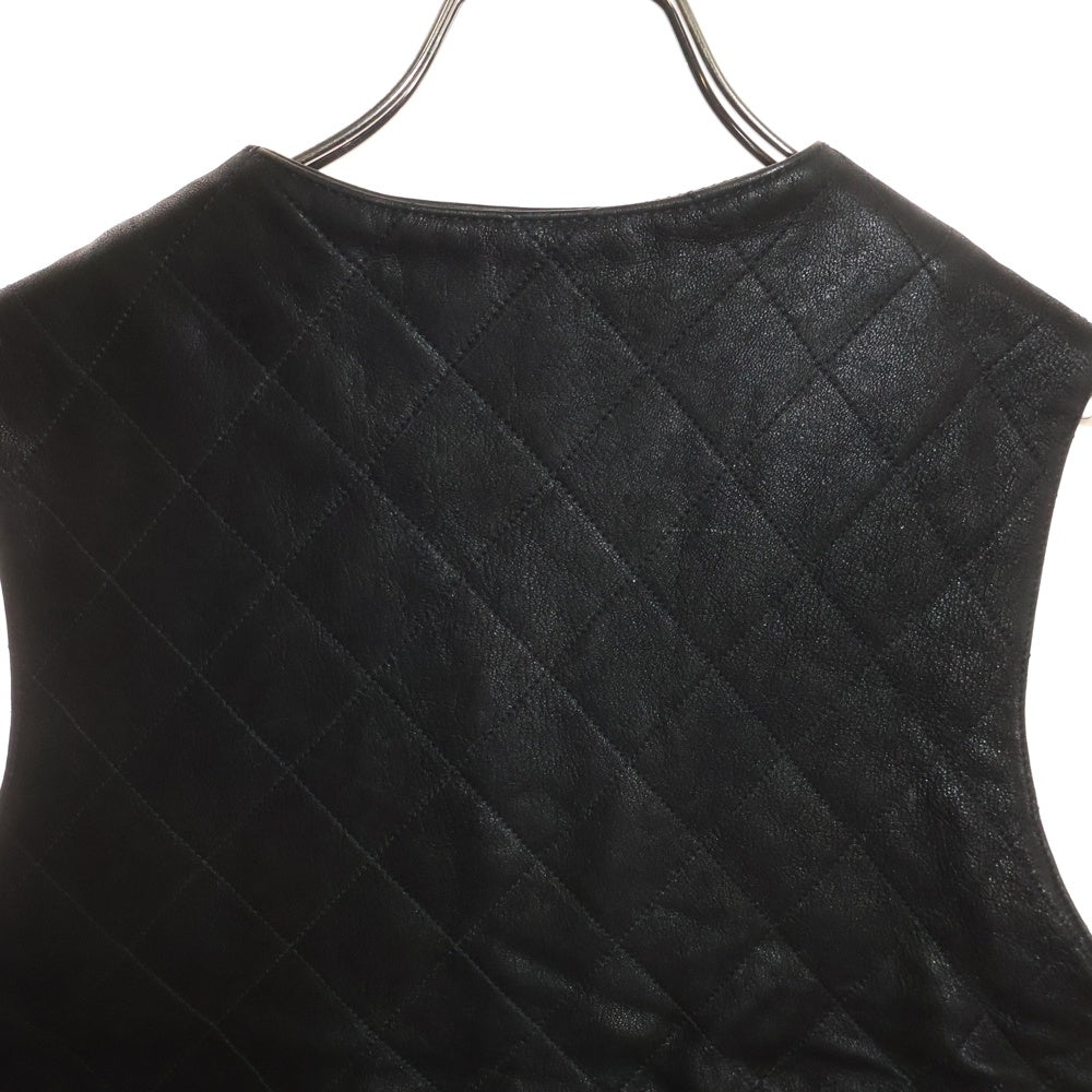 CHROME HEARTS(クロムハーツ) デストロイレザーキルティングダガージップベスト