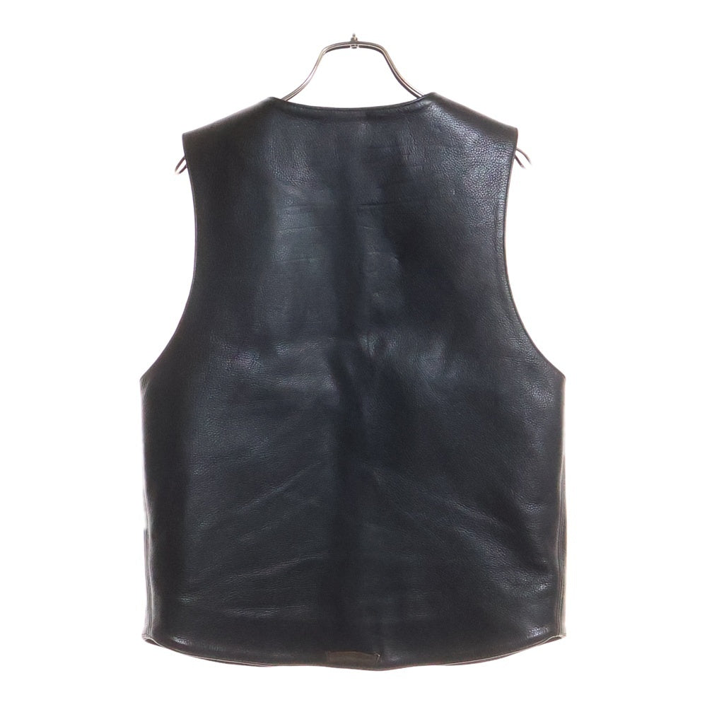 CHROME HEARTS(クロムハーツ) 8B L LNG BCK 8 クロスボール クロスボールボタンレザーベスト