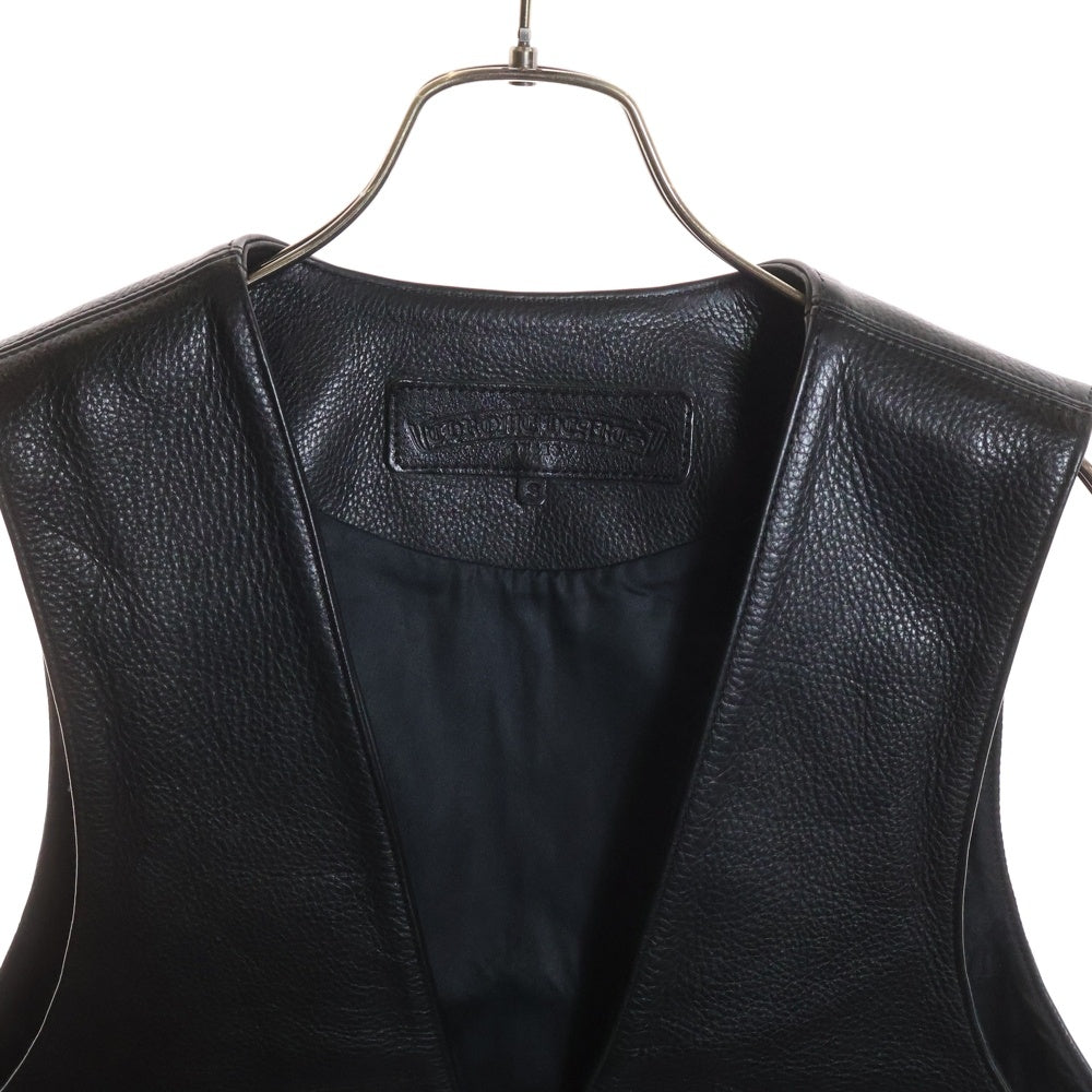 CHROME HEARTS(クロムハーツ) 8B L LNG BCK 8 クロスボール クロスボールボタンレザーベスト