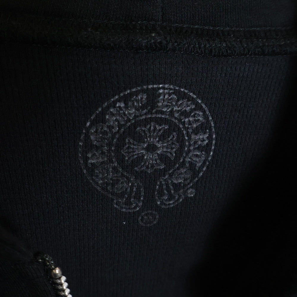 CHROME HEARTS(クロムハーツ) SWTSHRT HD ZIP LTD ホノルル限定バックホースシュープリントジップアップパーカー ブラック/ホワイト