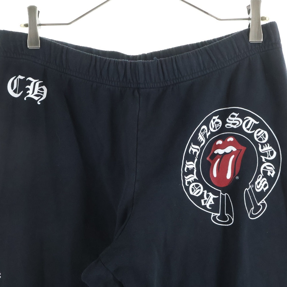 CHROME HEARTS(クロムハーツ) ローリングストーンズ フローラルプリントスウェットパンツ ブラック