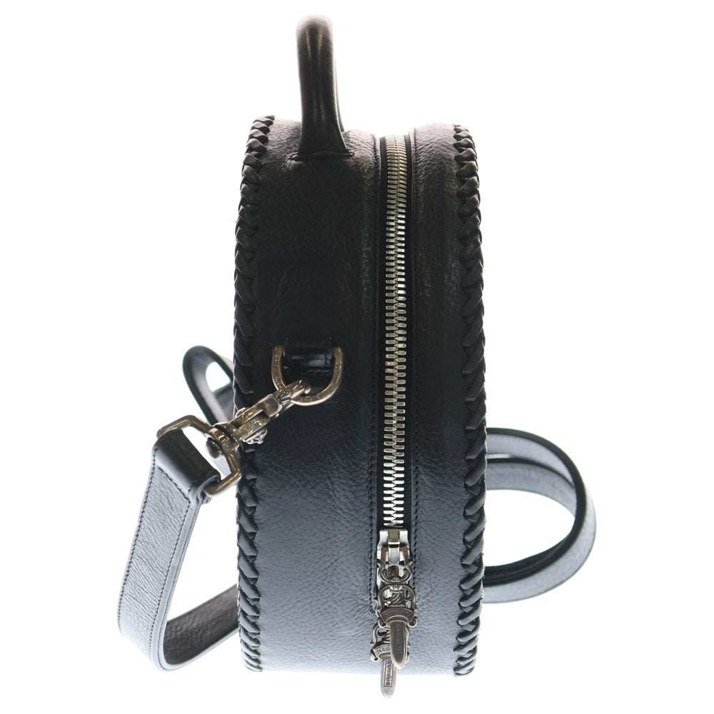CHROME HEARTS(クロムハーツ) BLUE MOON CHプラス装飾2WAYレザーショルダーバッグ ブラック