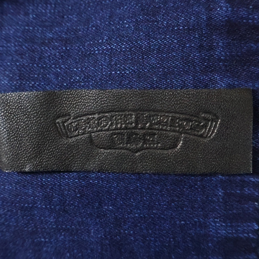 CHROME HEARTS(クロムハーツ) LOOSEENDS LS ルーズエンド 袖クロスパッチ クロスボールボタン デニム長袖シャツ インディゴ