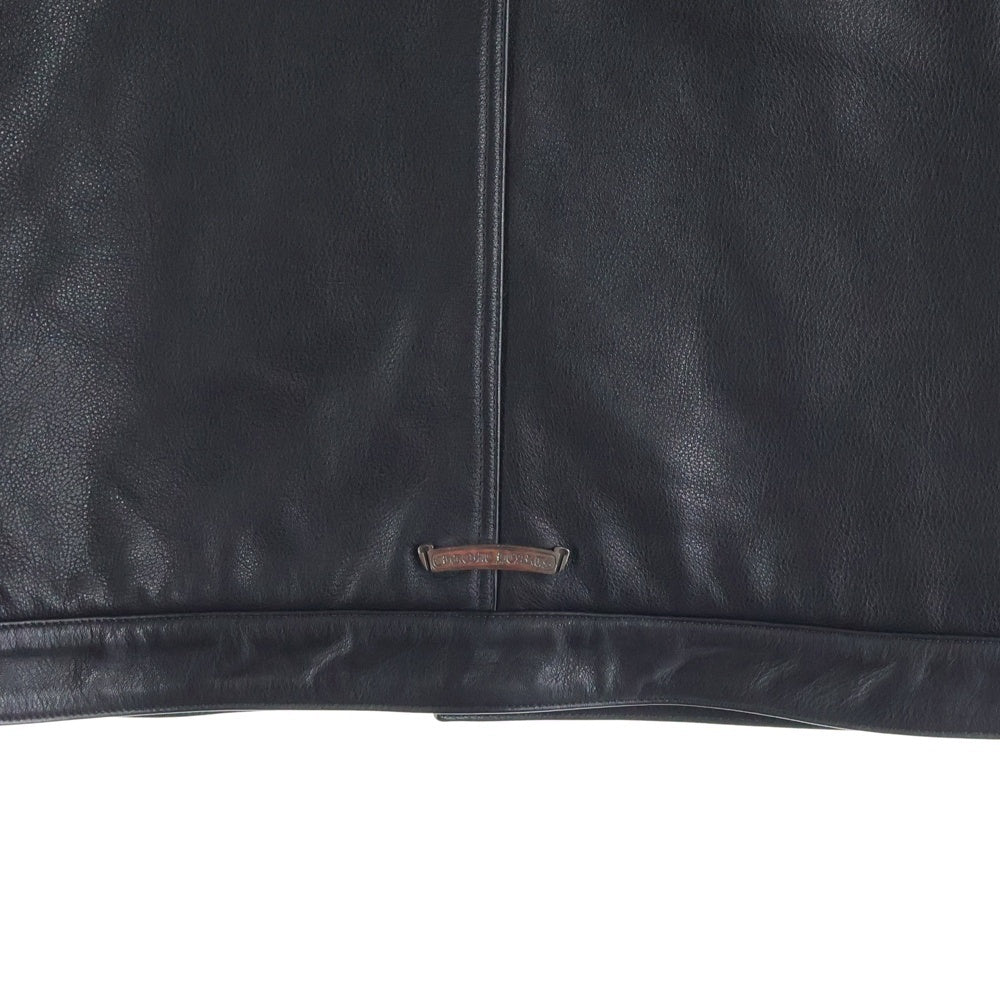 CHROME HEARTS(クロムハーツ) SOAP ON A ROPE クロスボールボタン オールレザージャケット インディゴ