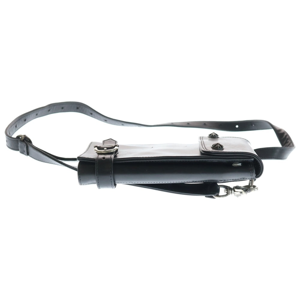 CHROME HEARTS(クロムハーツ) NECK FRNT BAG ネックフロント レザーショルダーバック ブラック