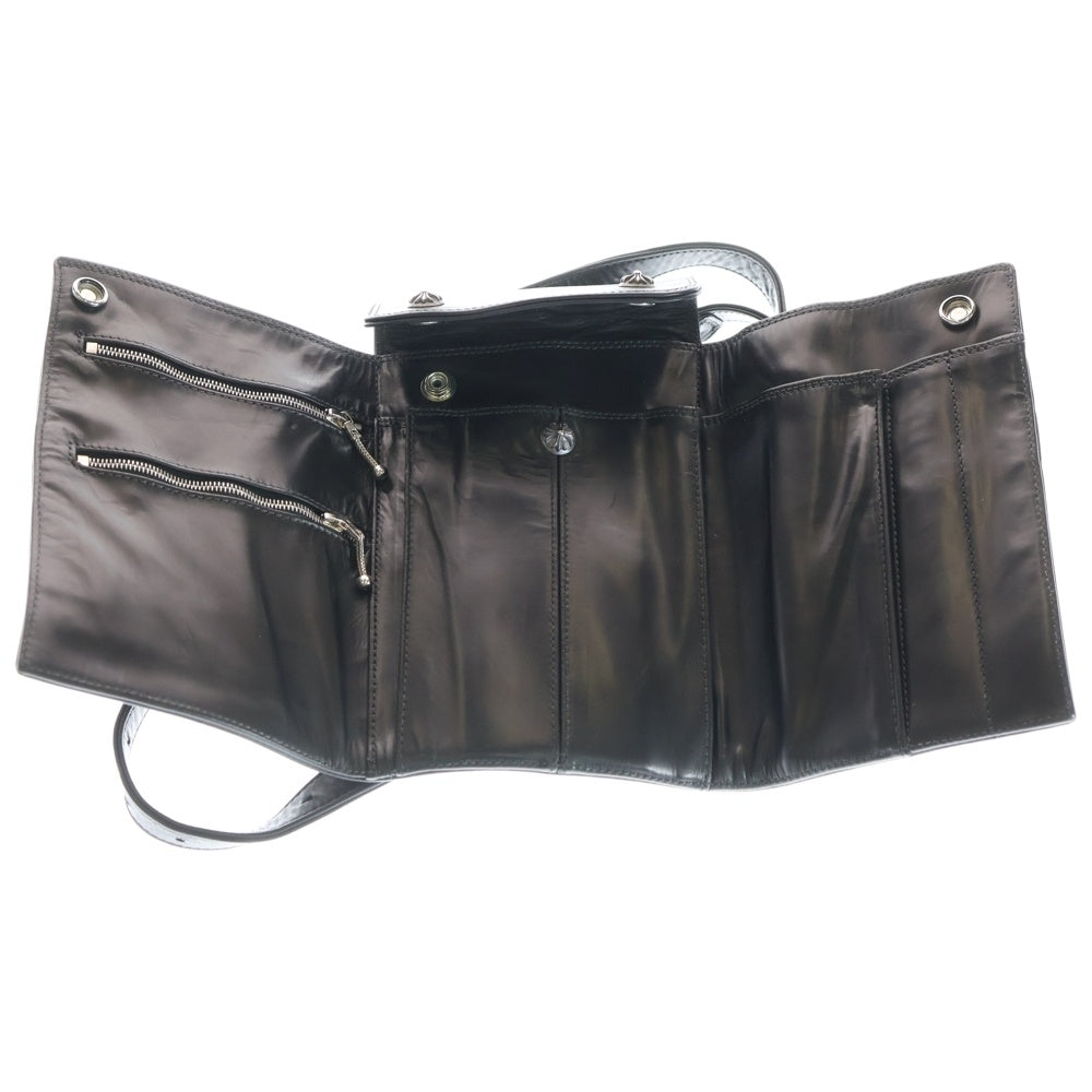 CHROME HEARTS(クロムハーツ) NECK FRNT BAG ネックフロント レザーショルダーバック ブラック