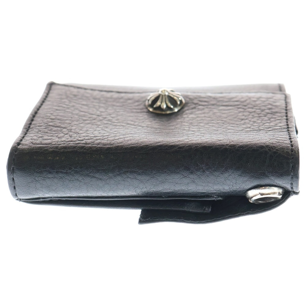 CHROME HEARTS(クロムハーツ) 2FACE クロスボールボタンコンパクトウォレット財布 ブラック
