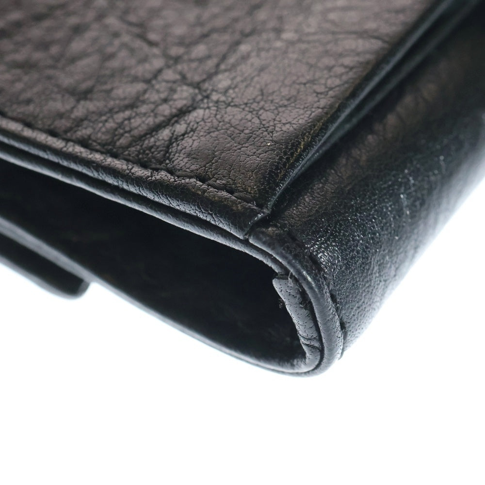 CHROME HEARTS(クロムハーツ) 2FACE クロスボールボタンコンパクトウォレット財布 ブラック