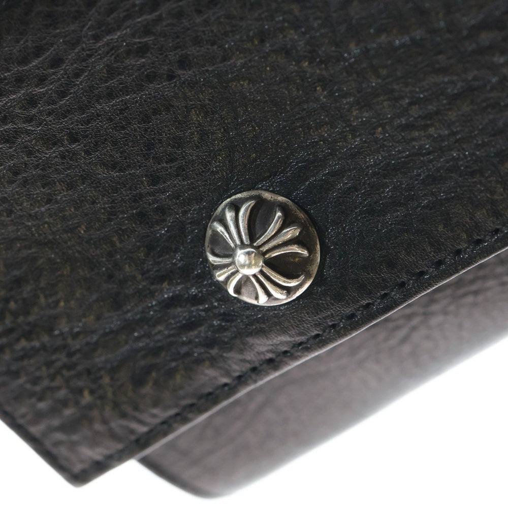 CHROME HEARTS(クロムハーツ) 2FACE クロスボールボタンコンパクトウォレット財布 ブラック