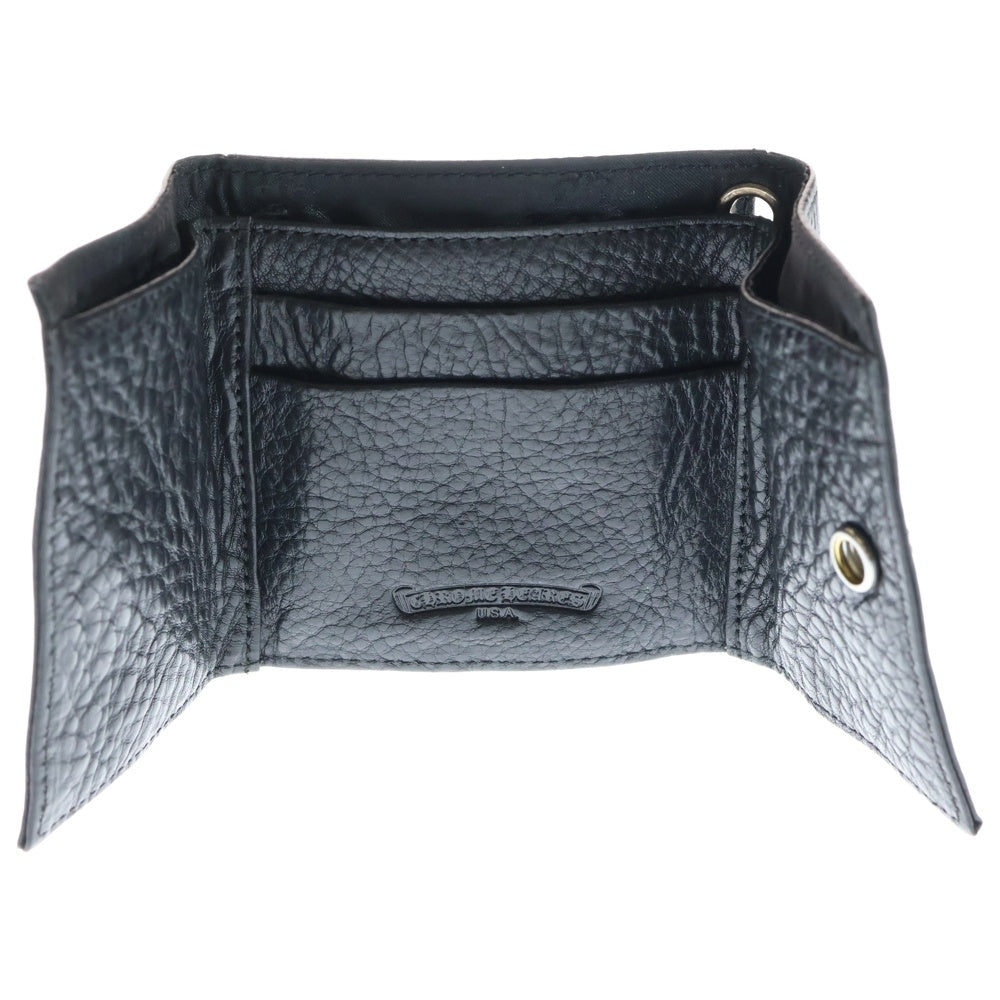 CHROME HEARTS(クロムハーツ) 2FACE クロスボールボタンコンパクトウォレット財布 ブラック