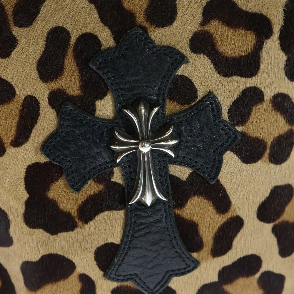 CHROME HEARTS(クロムハーツ) SQ PKT CH CROSS スクエアポケット スモールCHクロス装飾ハラコレザーショルダーバッグ