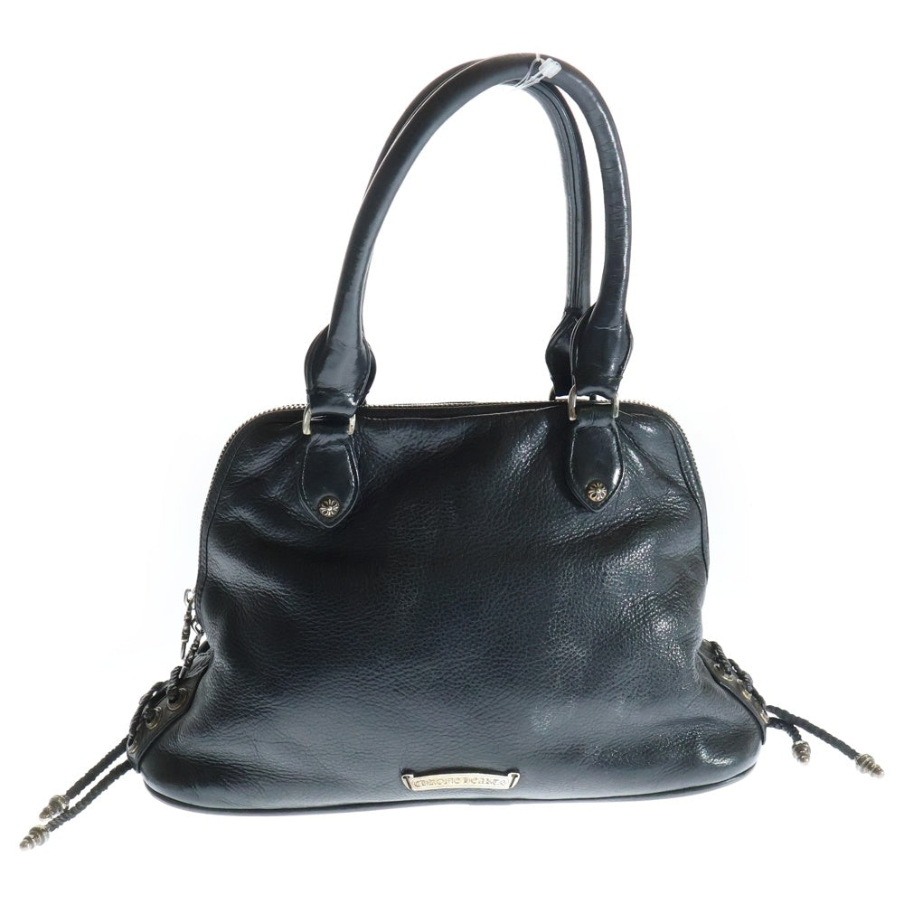CHROME HEARTS(クロムハーツ) MO DEAN ダガージップレザーハンドバッグ ブラック