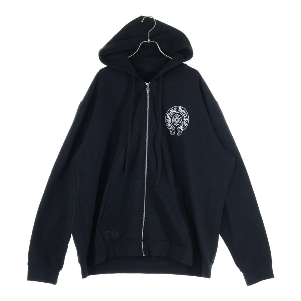 CHROME HEARTS(クロムハーツ) SWTSHRT HD ZIP LTD チャンドゥー限定バックホースシュープリントジップアップパーカー