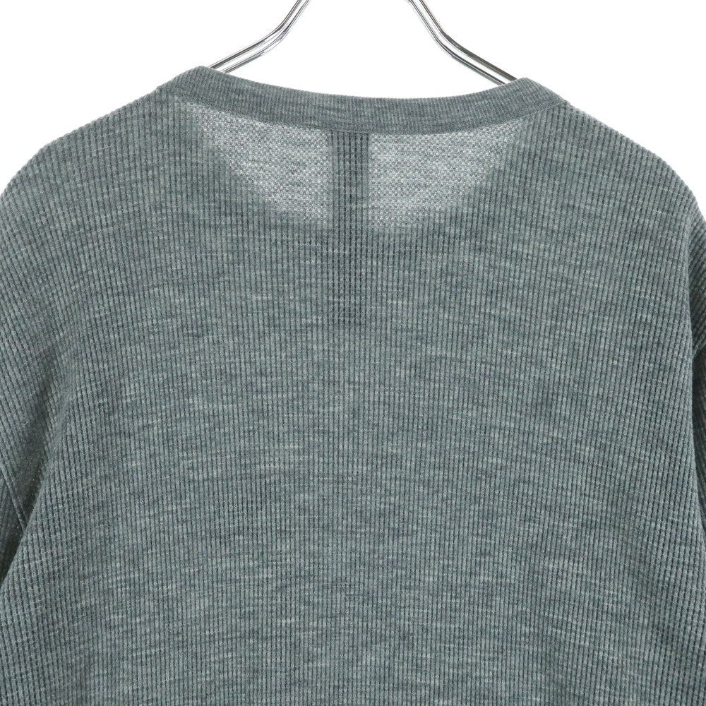 CHROME HEARTS(クロムハーツ) SNATCH LS CHロゴ刺繍サーマル長袖カットソー グレー