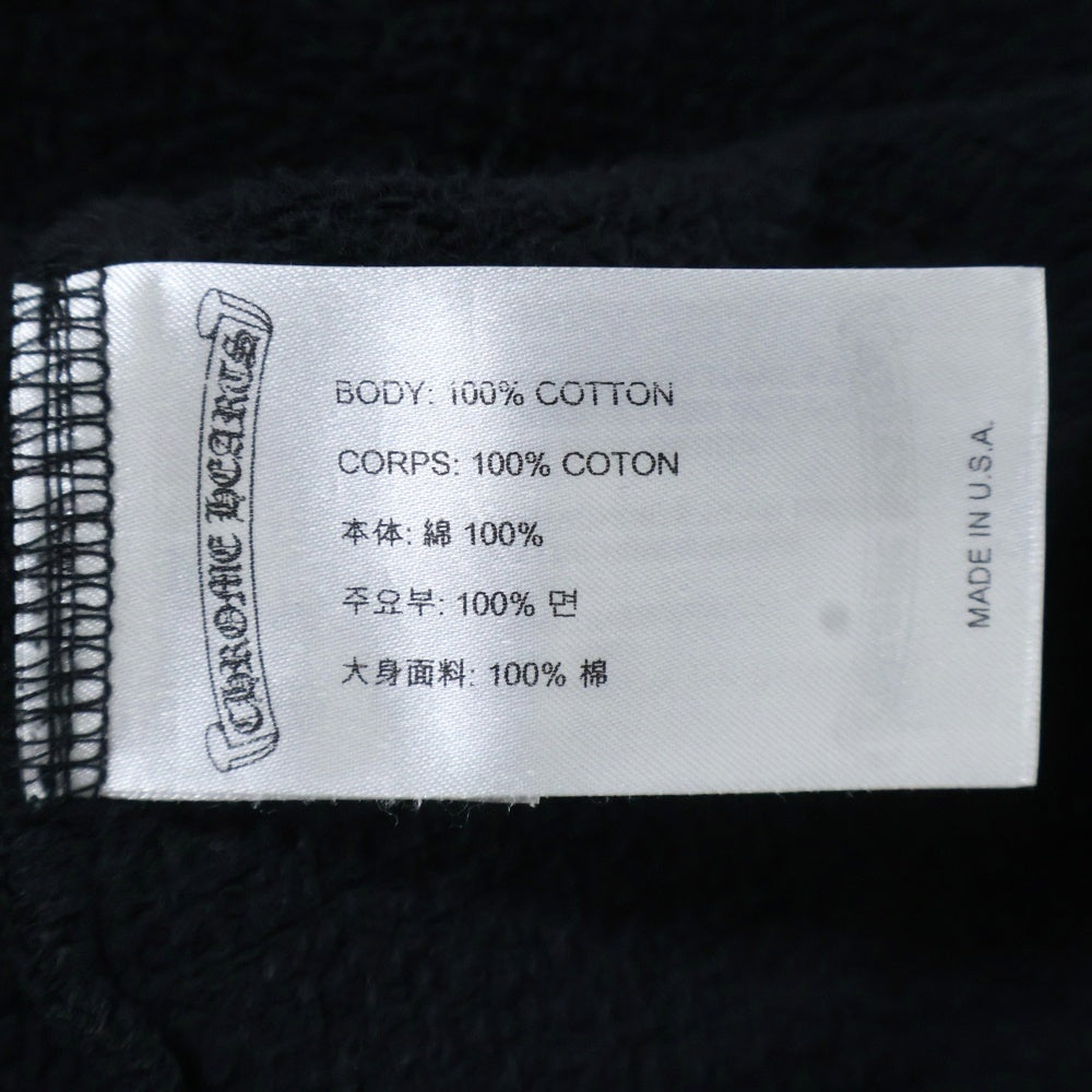 CHROME HEARTS(クロムハーツ) Back Grad Circle Logo Hoodie アームフローラル グラデーションサークルプリント ジップアップパーカー ブラック