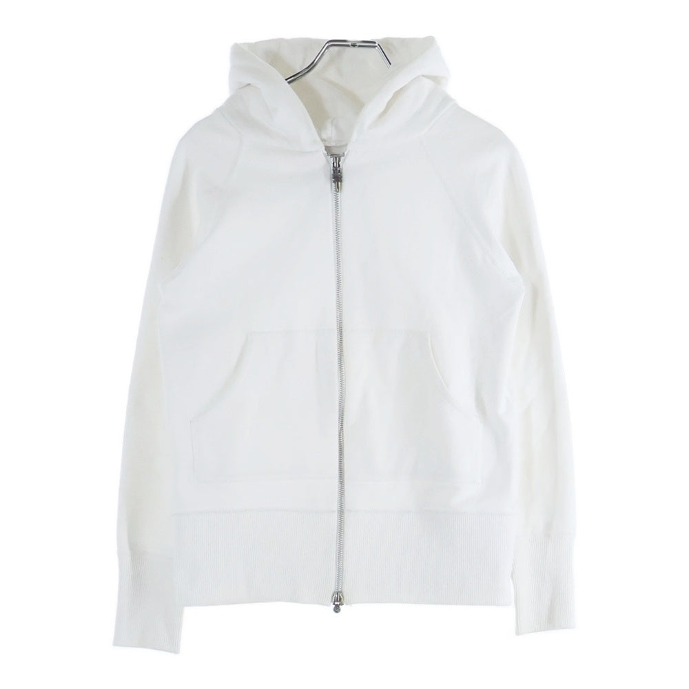 CHROME HEARTS(クロムハーツ) SWTSHRT HD ZIP バッククロスパッチ付き ジップアップパーカー ホワイト レディース