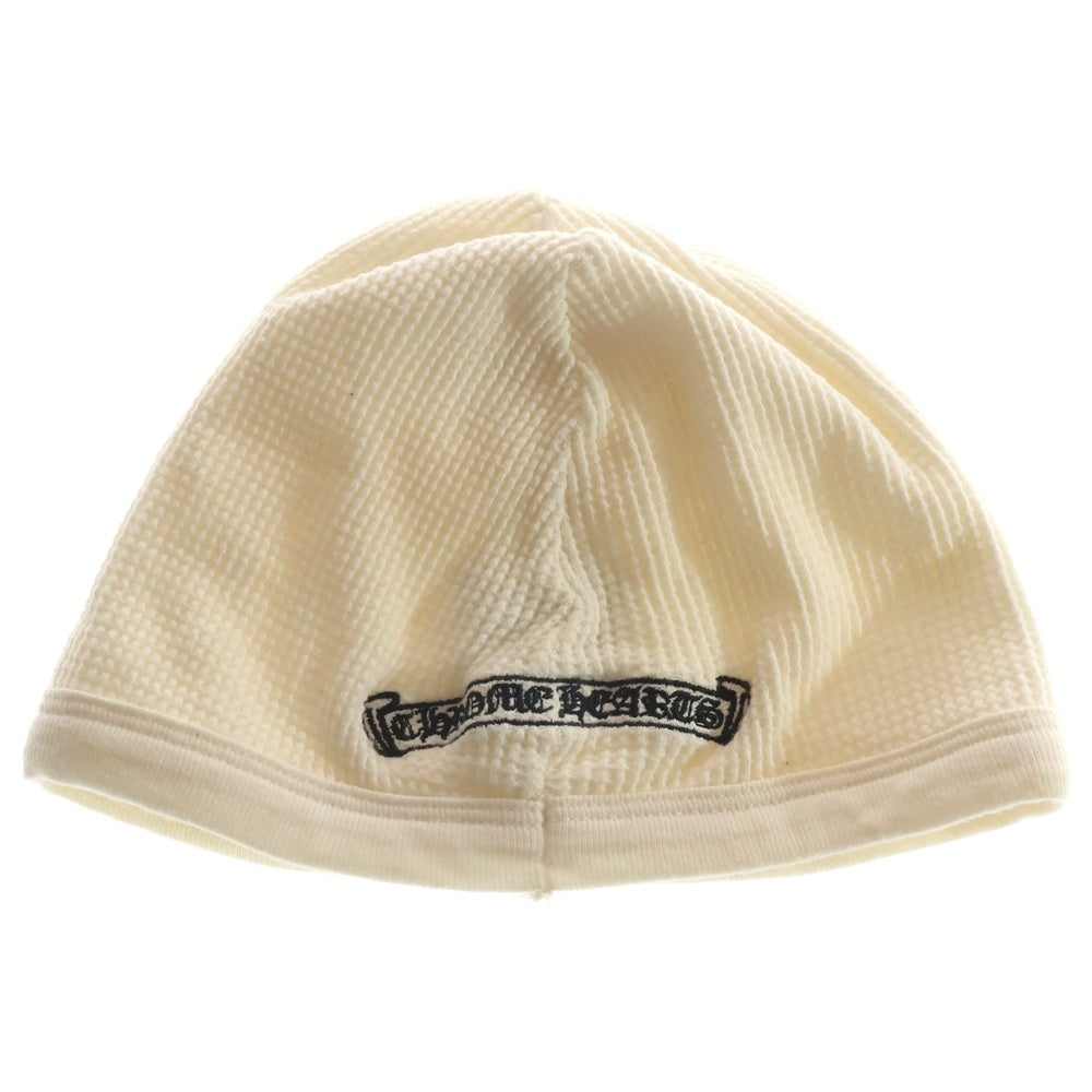CHROME HEARTS(クロムハーツ) VINE DAGGER THERMAL BEANIE バインダガーデザイン サーマル ビーニー ニット帽 ホワイト
