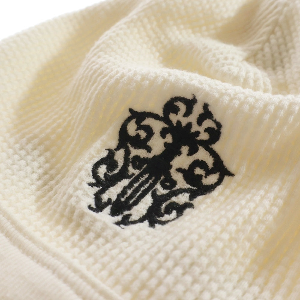 CHROME HEARTS(クロムハーツ) VINE DAGGER THERMAL BEANIE バインダガーデザイン サーマル ビーニー ニット帽 ホワイト