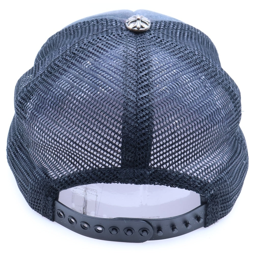 CHROME HEARTS(クロムハーツ) TRUCKER CAP CHパッチ クロスボール付 メッシュ トラッカーキャップ 帽子 ブラック