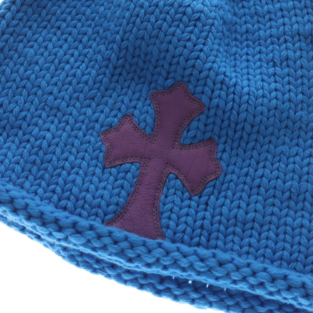 CHROME HEARTS(クロムハーツ) BEANIE CASH クロスパッチ付きカシミアビーニーニットキャップ