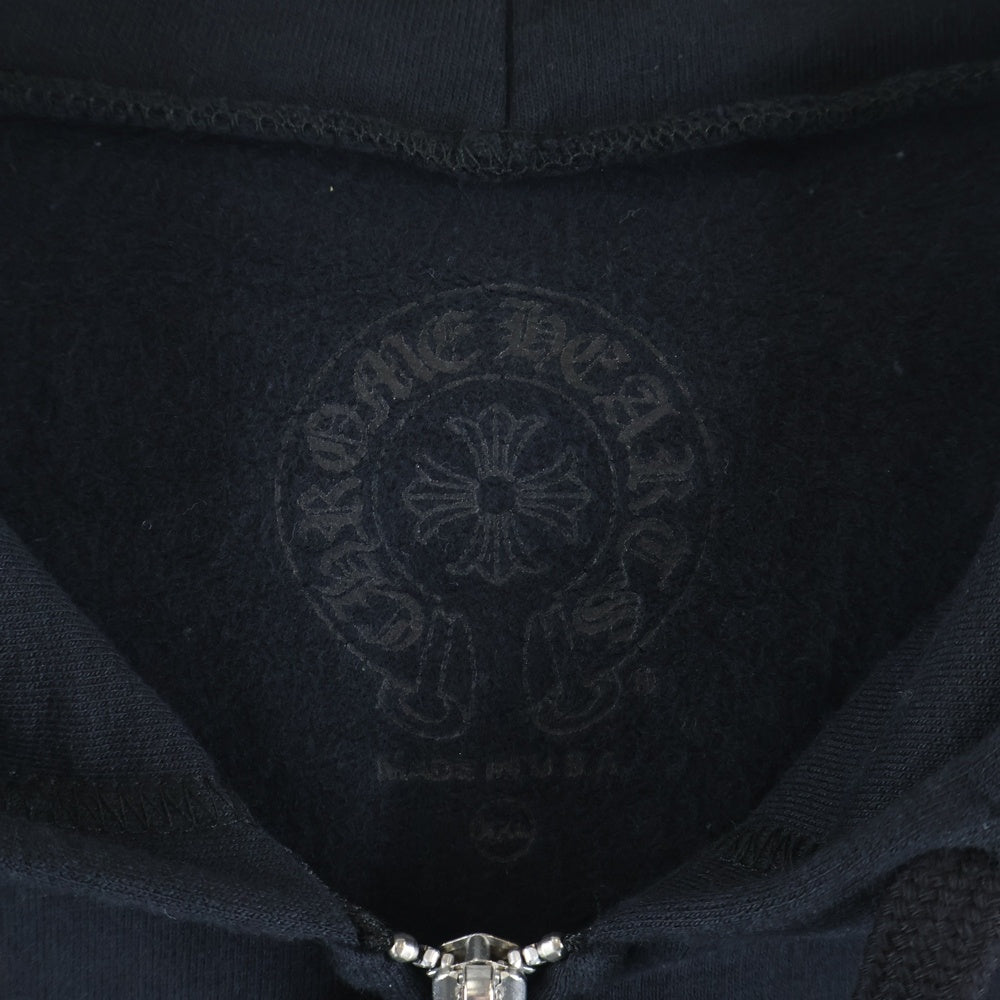 CHROME HEARTS(クロムハーツ) SWTSHRT HD ZIP アームロゴプリント ジップアップパーカー