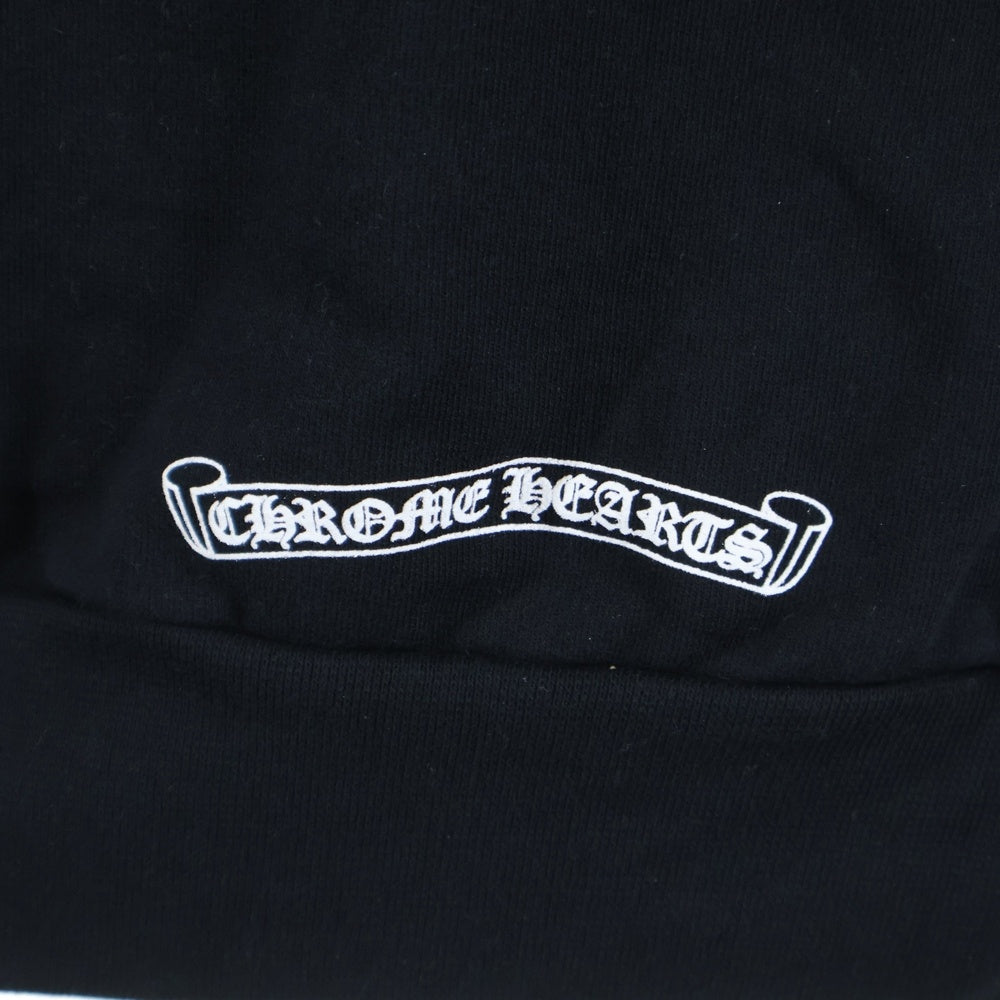CHROME HEARTS(クロムハーツ) SWTSHRT HD ZIP アームロゴプリント ジップアップパーカー
