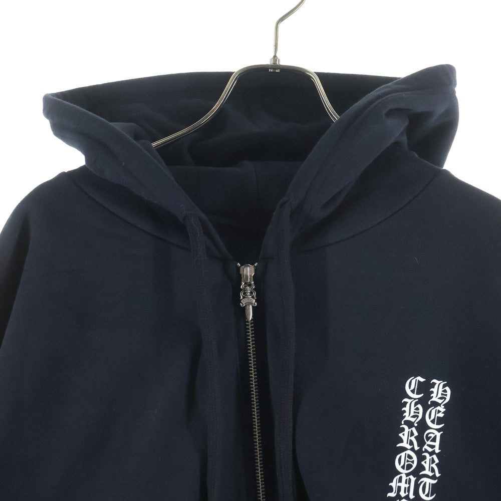 CHROME HEARTS(クロムハーツ) SWTSHRT HD ZIP アームロゴプリント ジップアップパーカー