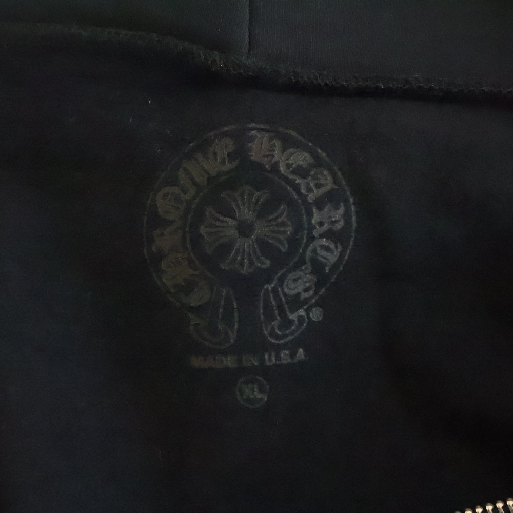 CHROME HEARTS(クロムハーツ) SWTSHRT HD ZIP アームロゴプリント ジップアップパーカー