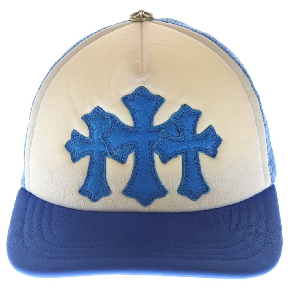 CHROME HEARTS(クロムハーツ) TRUCKER CAP トラッカーキャップ 3セメタリーレザーパッチメッシュキャップ帽子