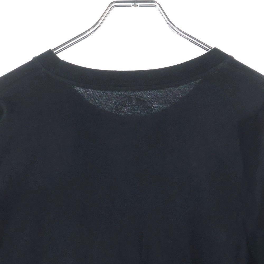 CHROME HEARTS(クロムハーツ) Neck Logo L/S TEE ネックロゴ ロングスリーブ長袖Tシャツ ブルー/ブラック