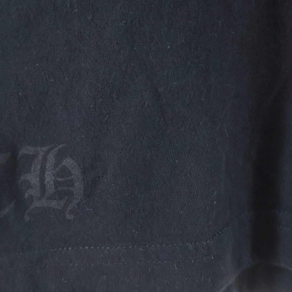 CHROME HEARTS(クロムハーツ) Neck Logo L/S TEE ネックロゴ ロングスリーブ長袖Tシャツ ブルー/ブラック
