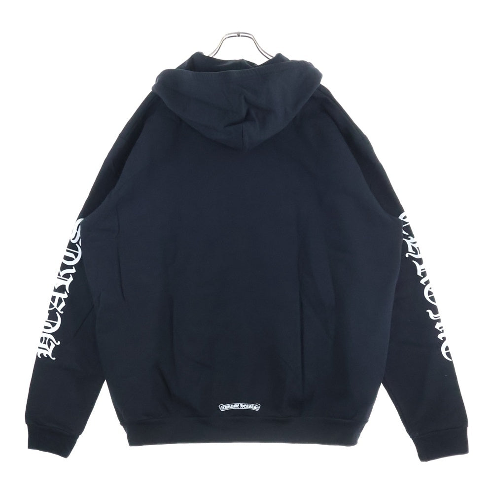 CHROME HEARTS(クロムハーツ) SWTSHRT HD ZIP アームロゴプリントジップアップパーカー