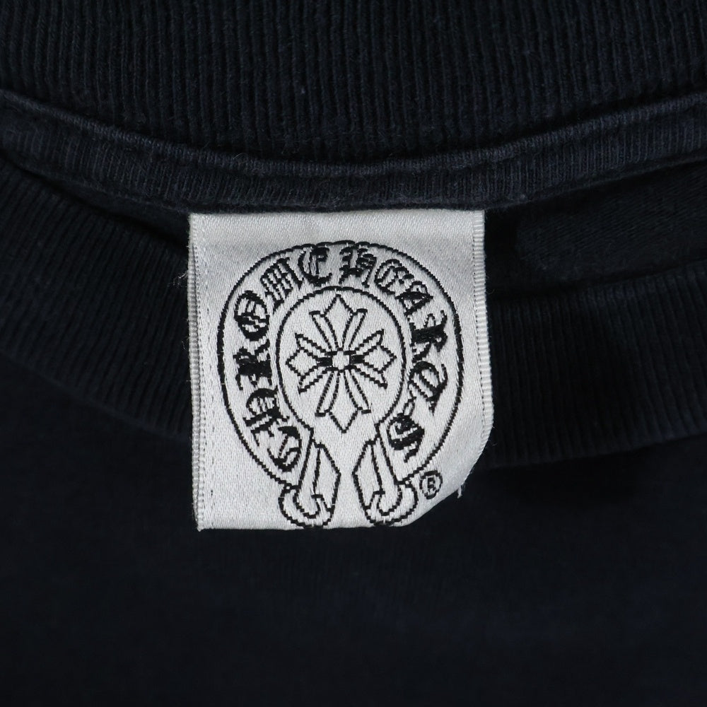 CHROME HEARTS(クロムハーツ) CH LS ヴァインダガー バックホースシュープリント アームフローラル 長袖カットソー OLD ブラック