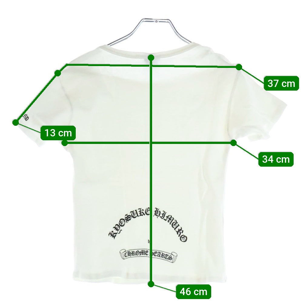 CHROME HEARTS(クロムハーツ) 氷室京介 バックロゴプリント Tシャツ レディース