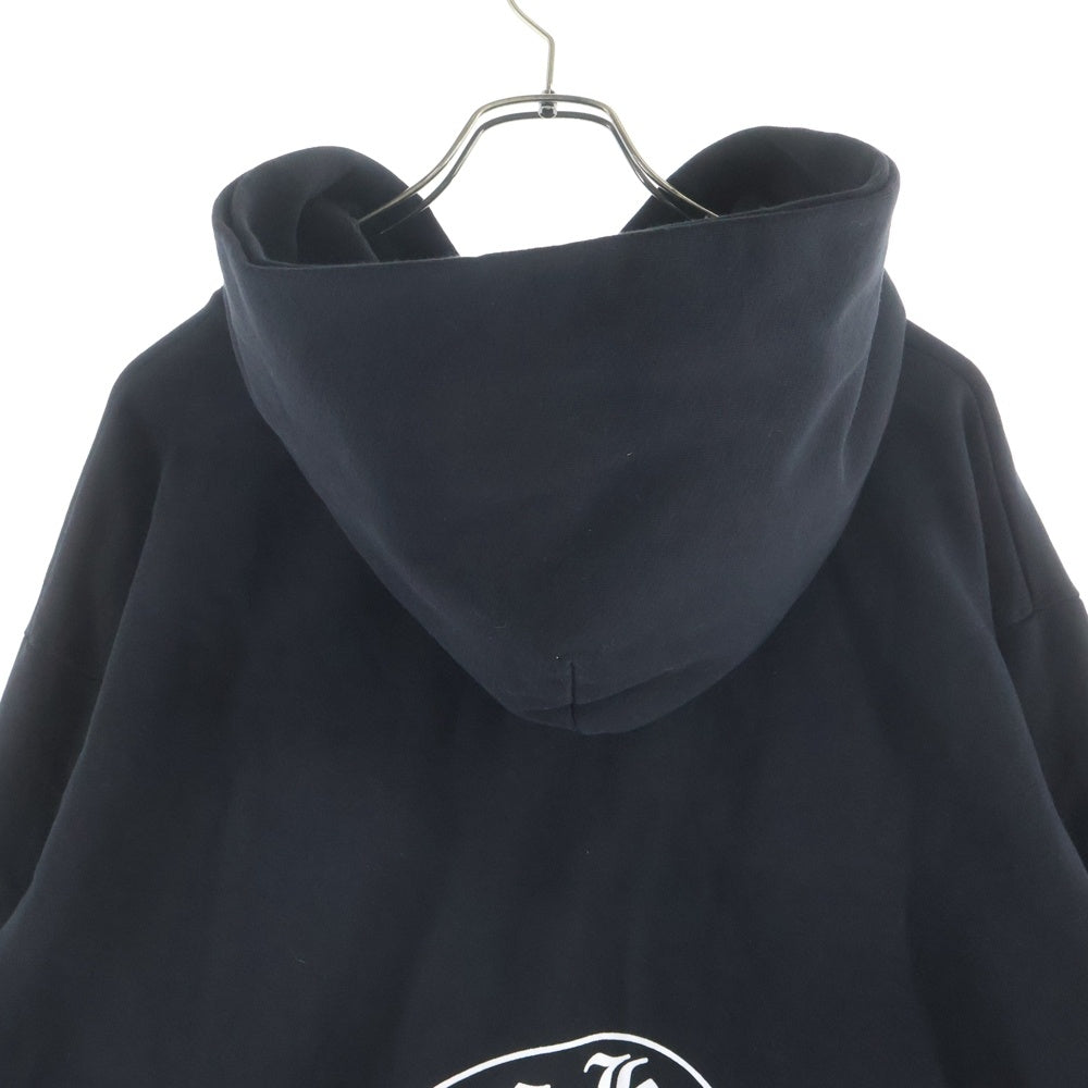 CHROME HEARTS(クロムハーツ) ×MATTY BOY 99eyes マッティボーイ 袖プリントバックホースシュー ダブルフード プルオーバーパーカー ブラック