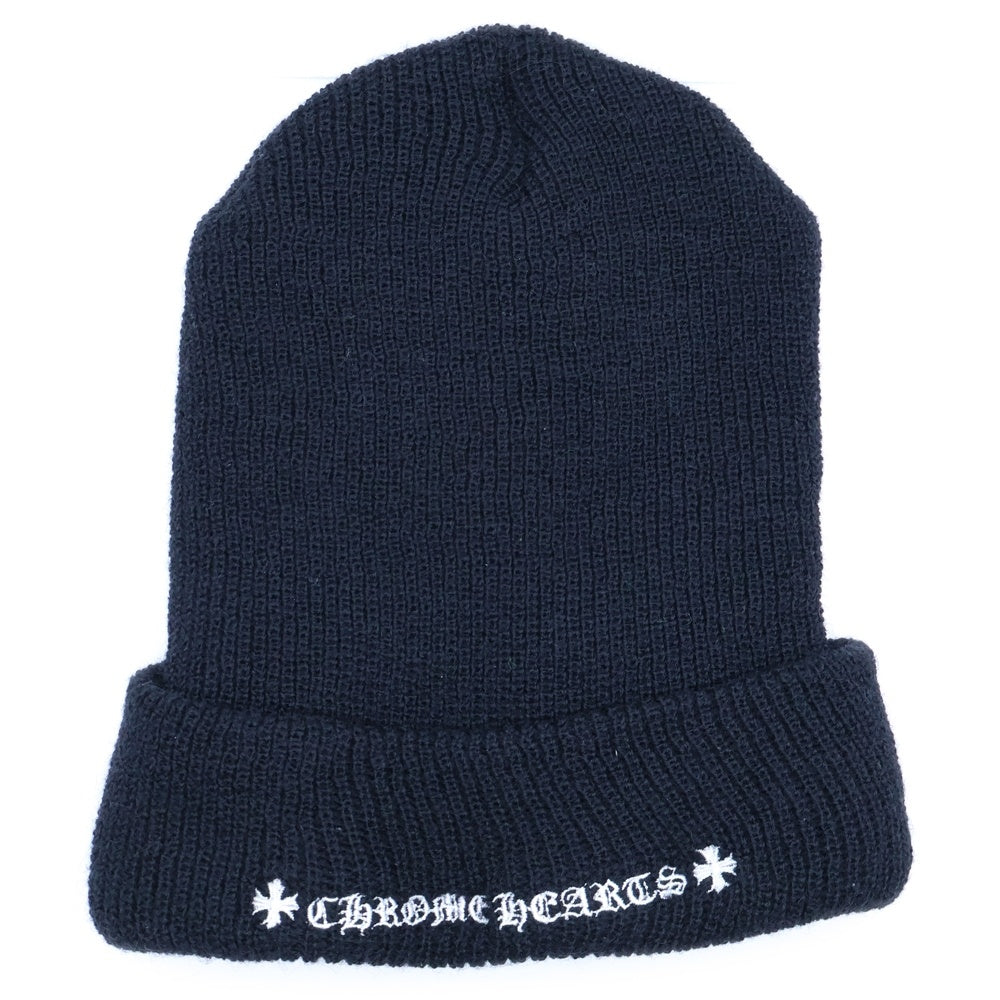 CHROME HEARTS(クロムハーツ) WOOL WATCH CAP CHプラス刺繍ウールビーニー ニットキャップ 帽子 ブラック